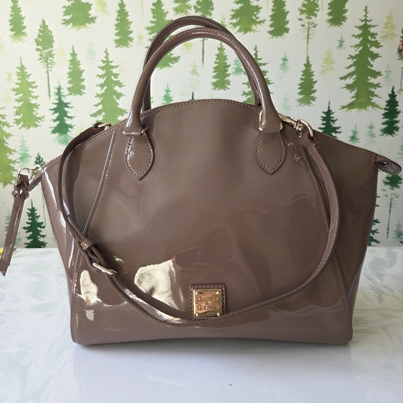 Dooney & Bourke Handbags - Dooney & Bourke Mink Patent Leather Handbag